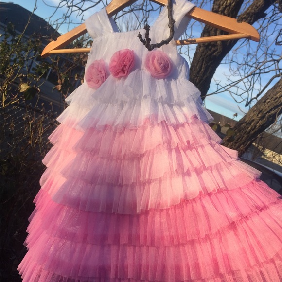 Jona MIchelle 2t Pink Girls Party Dress - Picture 3 of 6